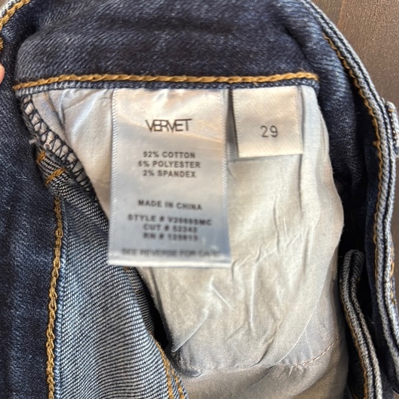 Vervet Skinny Jean Dark Wash Stretch Womens 29 - Picture 4 of 4